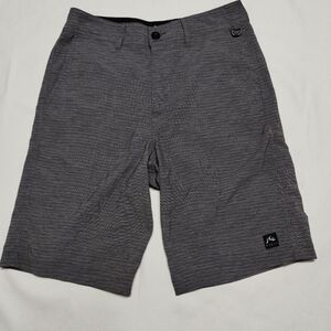 Rusty Charcoal Striped Shorts Size (28)